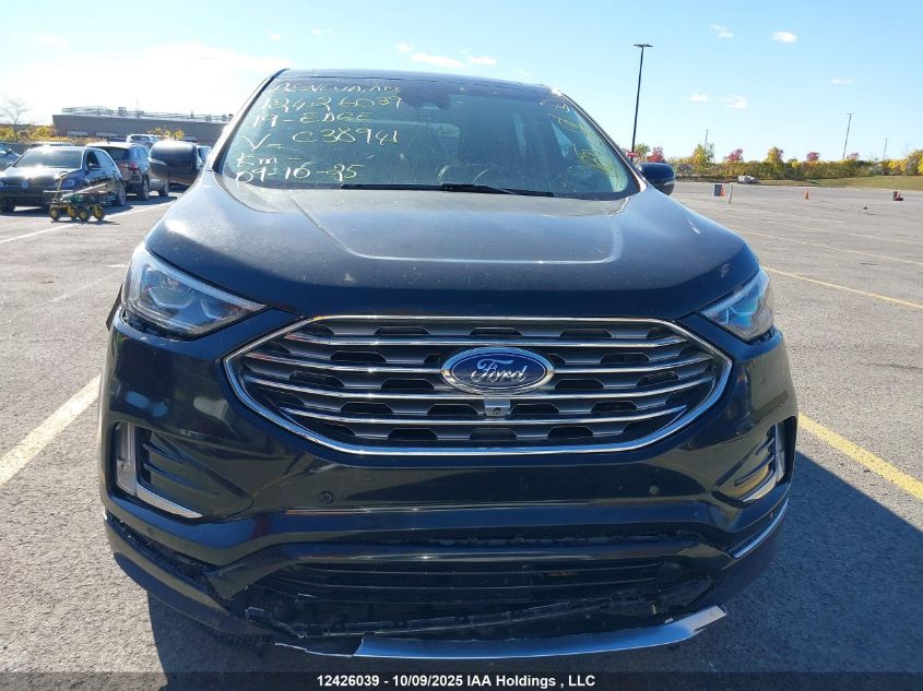 2019 Ford Edge Titanium VIN: 2FMPK4K99KBC38941 Lot: 12426039