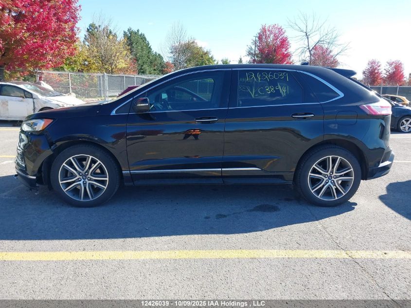 2019 Ford Edge Titanium VIN: 2FMPK4K99KBC38941 Lot: 12426039