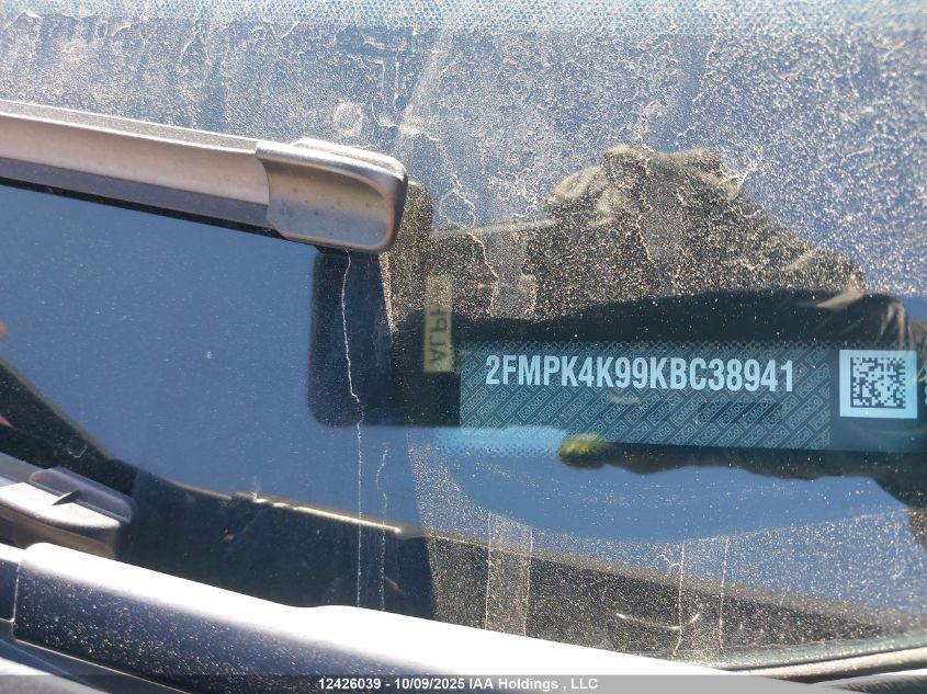 2019 Ford Edge Titanium VIN: 2FMPK4K99KBC38941 Lot: 12426039