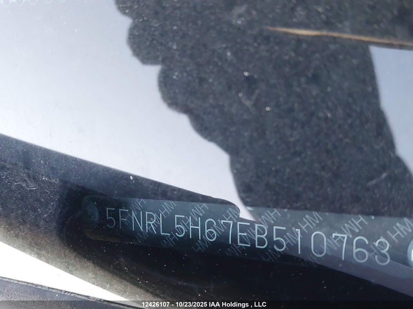 5FNRL5H67EB510763 2014 HONDA ODYSSEY photo no. 9