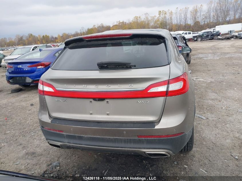 2016 Lincoln Mkx Reserve VIN: 2LMTJ8LR2GBL57658 Lot: 12426118