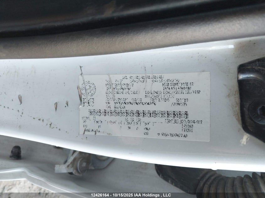 2021 Ford F350 Super Duty VIN: 1FT8W3B62MED64076 Lot: 12426164