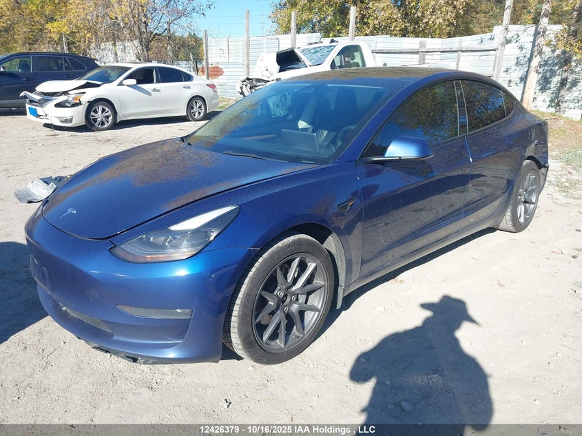 5YJ3E1EB5NF117483 2022 TESLA MODEL 3 photo no. 2