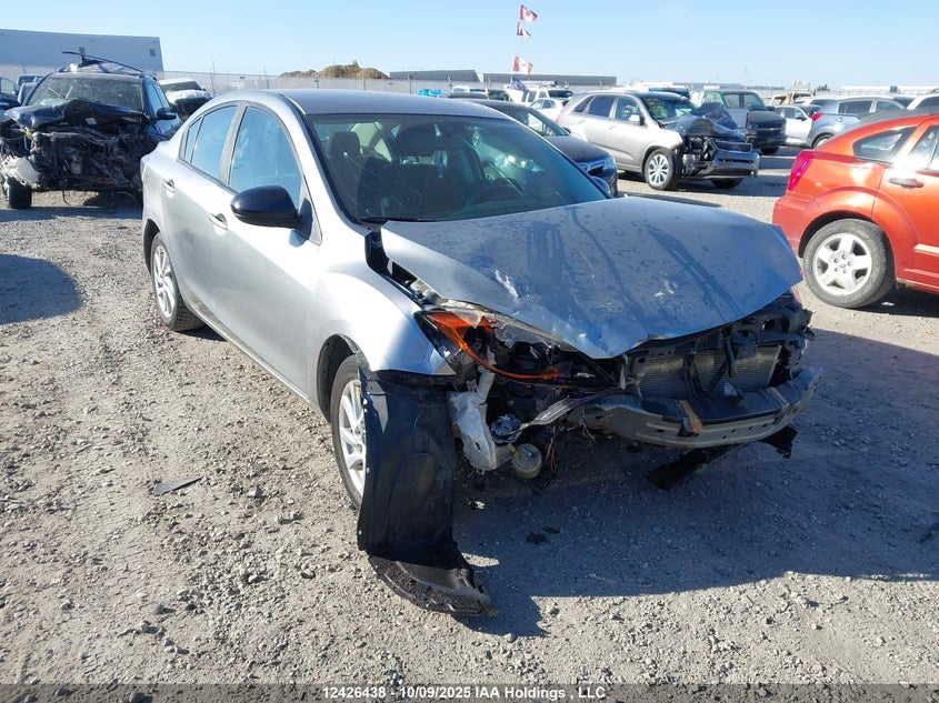 2013 Mazda Mazda3 Gx grey hatchback null JM1BL1UF0D1757727 photo #1