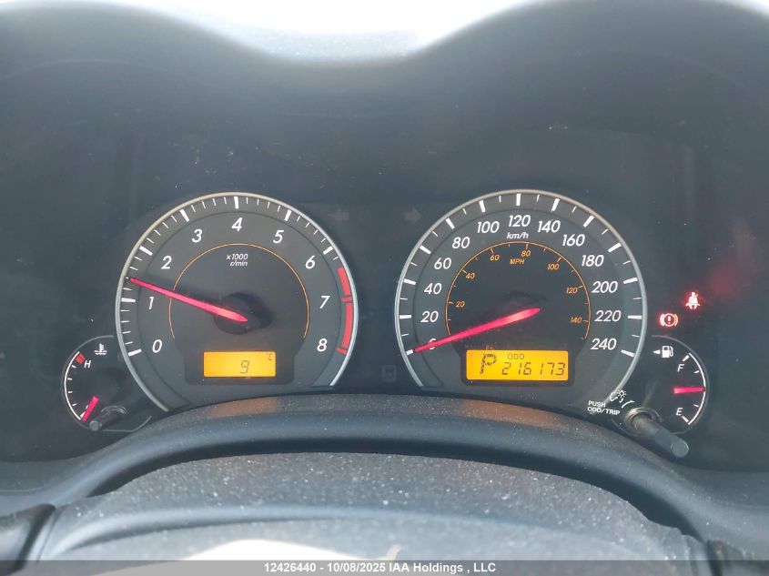 2009 Toyota Corolla Xrs Xrs VIN: 2T1BE40E49C012474 Lot: 12426440