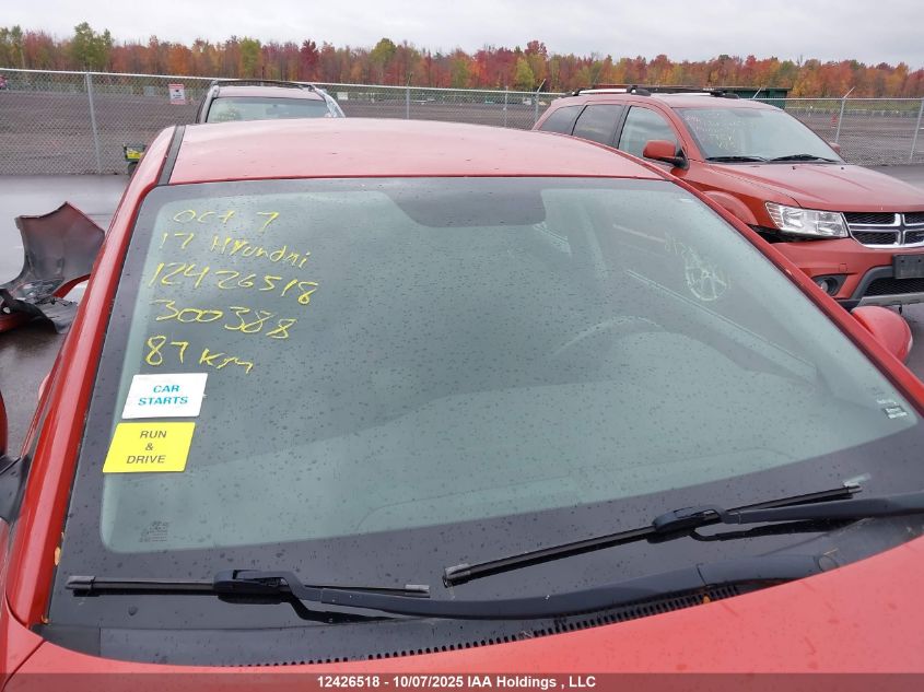 2017 Hyundai Elantra Gl VIN: KMHD84LF3HU300388 Lot: 12426518