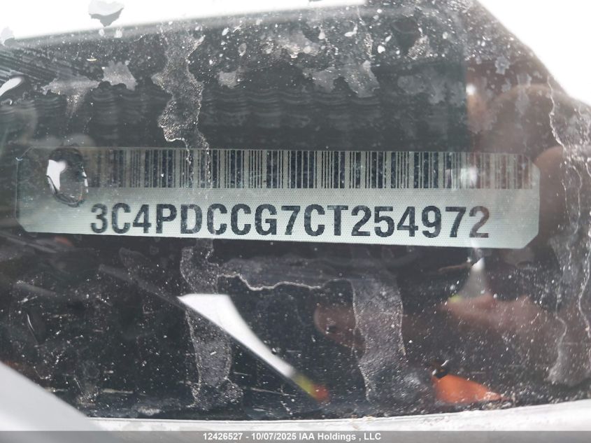 2012 Dodge Journey Sxt VIN: 3C4PDCCG7CT254972 Lot: 12426527