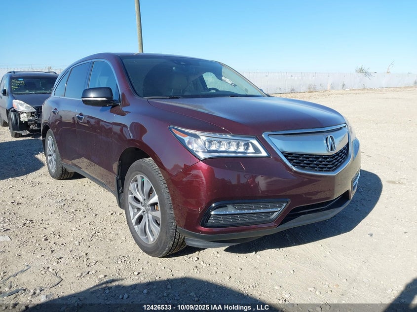5FRYD4H4XGB504085 2016 Acura Mdx Navigation Package auction photo 1