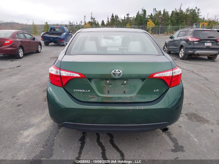 2015 Toyota Corolla Le VIN: 2T1BURHE9FC269114 Lot: 12426552