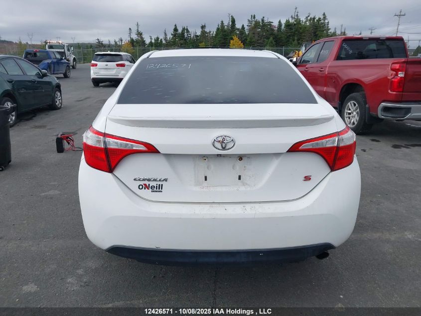 2015 Toyota Corolla S VIN: 2T1BURHE2FC352660 Lot: 12426571