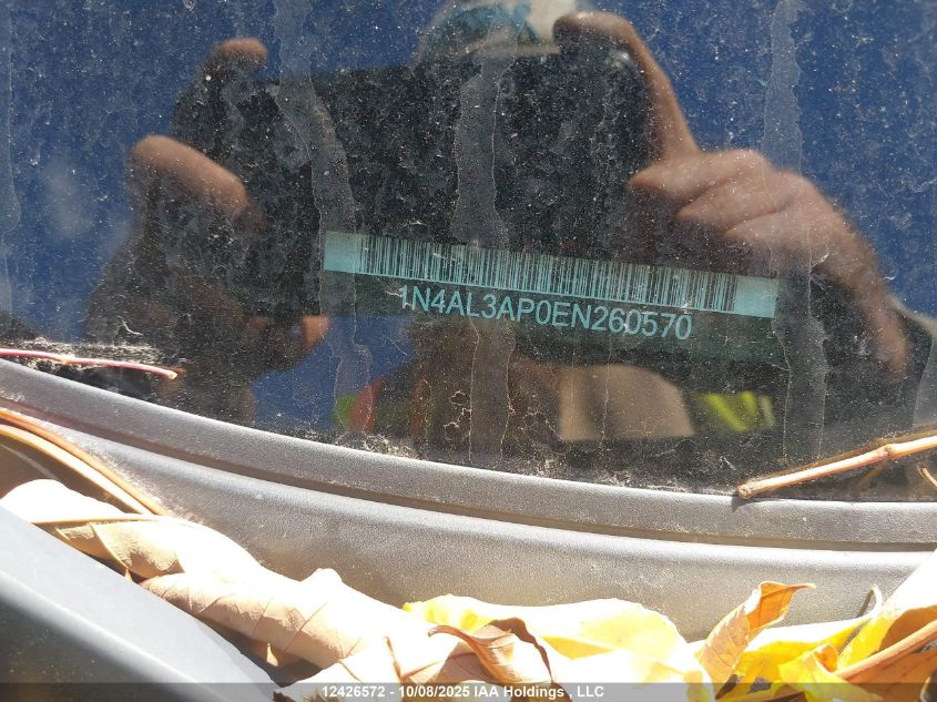 2014 Nissan Altima 2.5/2.5 S/2.5 Sl/2.5 Sv VIN: 1N4AL3AP0EN260570 Lot: 12426572