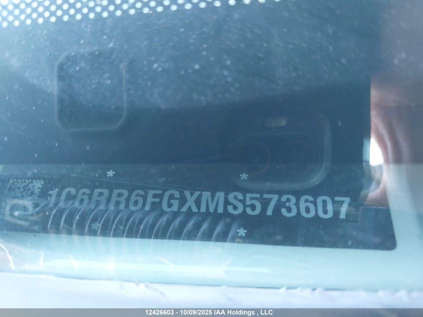 2021 Ram 1500 Classic Tradesman VIN: 1C6RR6FGXMS573607 Lot: 12426603