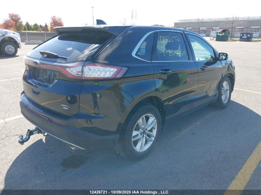 2015 Ford Edge Sel VIN: 2FMTK4J83FBB68964 Lot: 12426721