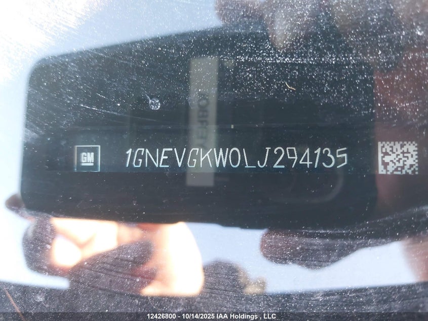 1GNEVGKW0LJ294135 2020 CHEVROLET TRAVERSE photo no. 20