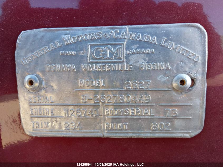 1938 Pontiac Coupe VIN: 8262780449 Lot: 12426894