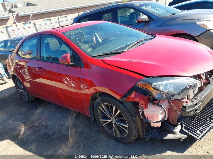 2018 Toyota Corolla Le VIN: 2T1BURHEXJC107808 Lot: 12426921