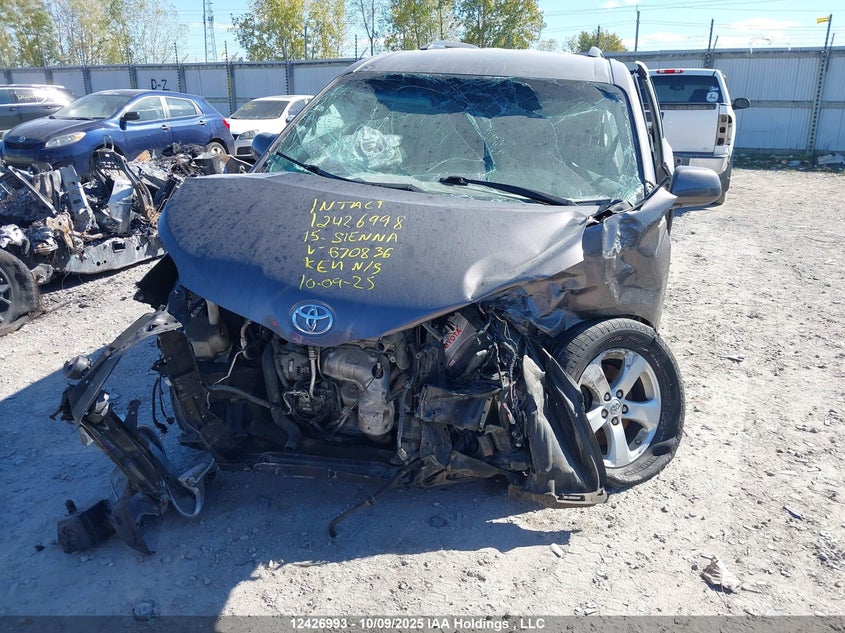 2015 Toyota Sienna VIN: 5TDKK3DC5FS670836 Lot: 12426993