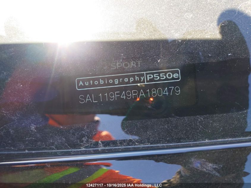 2024 Land Rover Range Rover Sport Autobiography VIN: SAL119F49RA180479 Lot: 12427117