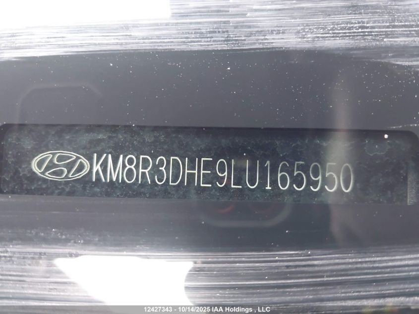 2020 Hyundai Palisade Luxury 8-Passenger Seating VIN: KM8R3DHE9LU165950 Lot: 12427343