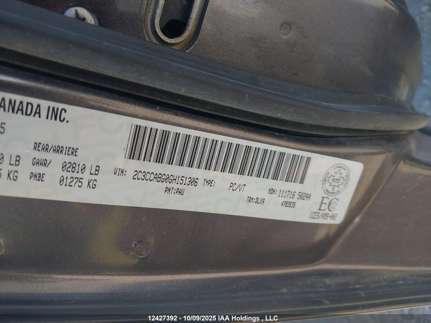2C3CCABG0GH151306 2016 CHRYSLER 300 photo no. 8