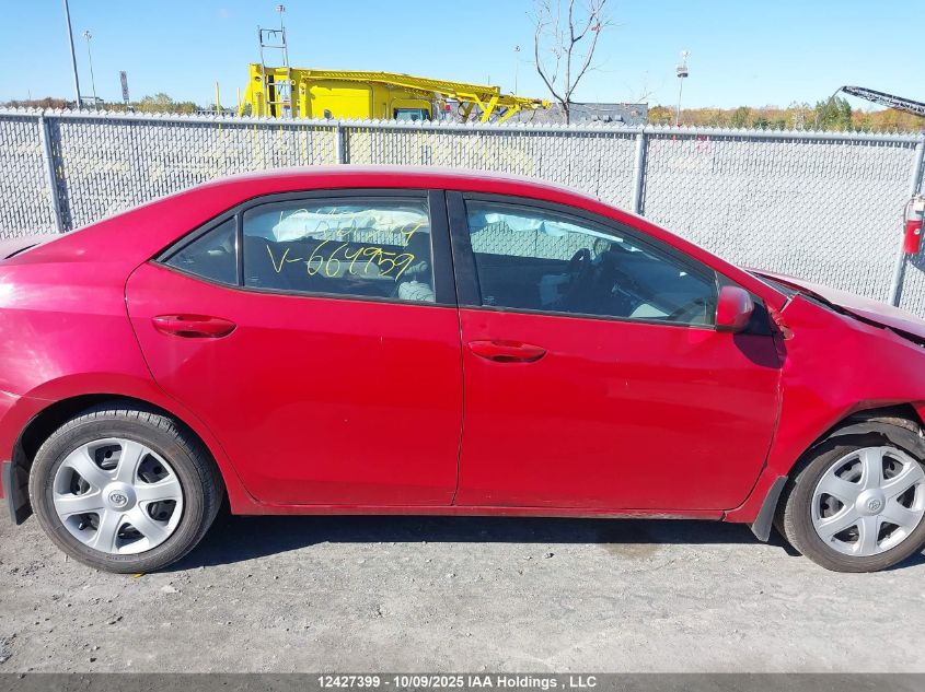 2016 Toyota Corolla Le VIN: 2T1BURHE9GC664959 Lot: 12427399