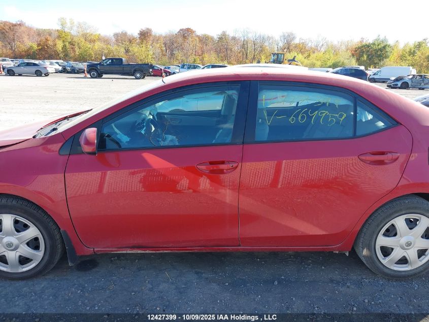 2016 Toyota Corolla Le VIN: 2T1BURHE9GC664959 Lot: 12427399