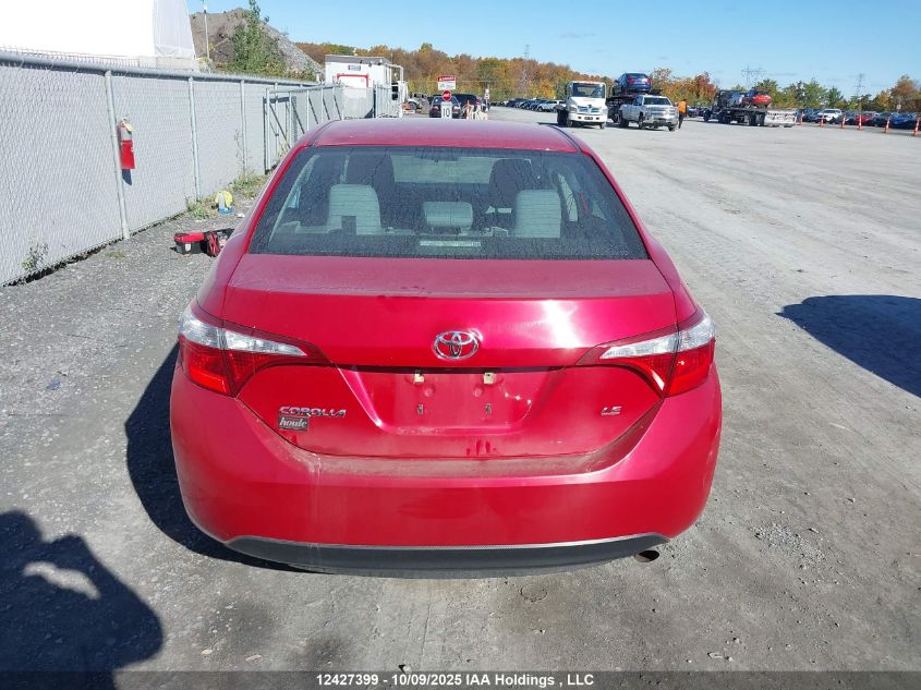 2016 Toyota Corolla Le VIN: 2T1BURHE9GC664959 Lot: 12427399