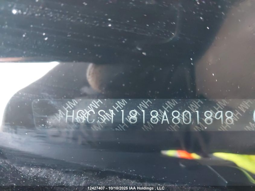 2008 Honda Accord Exl VIN: 1HGCS11818A801898 Lot: 12427407