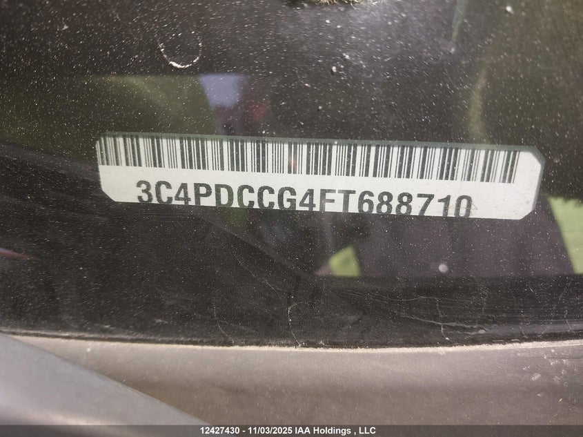 2015 Dodge Journey Sxt/Limited VIN: 3C4PDCCG4FT688710 Lot: 12427430