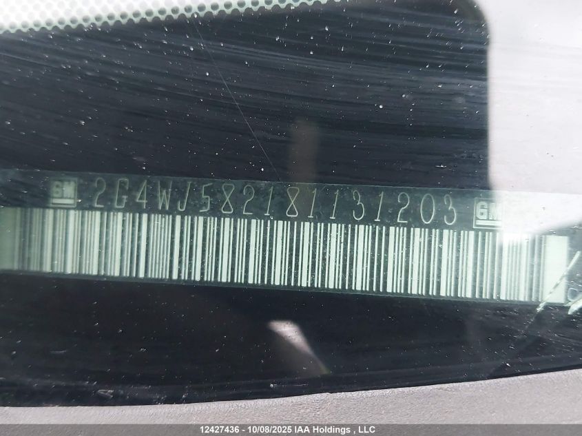 2008 Buick Allure Cxl VIN: 2G4WJ582181131203 Lot: 12427436