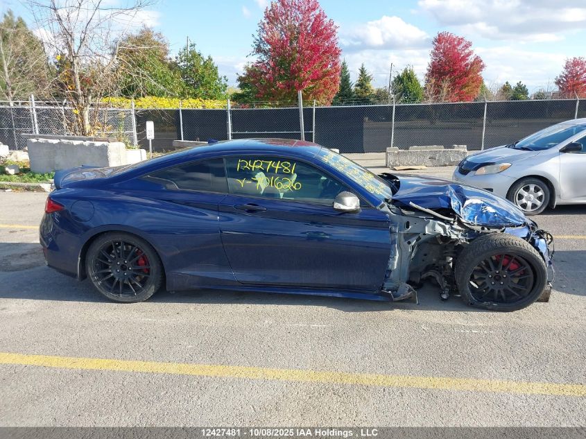 2017 Infiniti Q60 Red Sport 400 VIN: JN1FV7EL8HM701626 Lot: 12427481