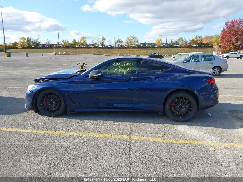 2017 Infiniti Q60 Red Sport 400 VIN: JN1FV7EL8HM701626 Lot: 12427481