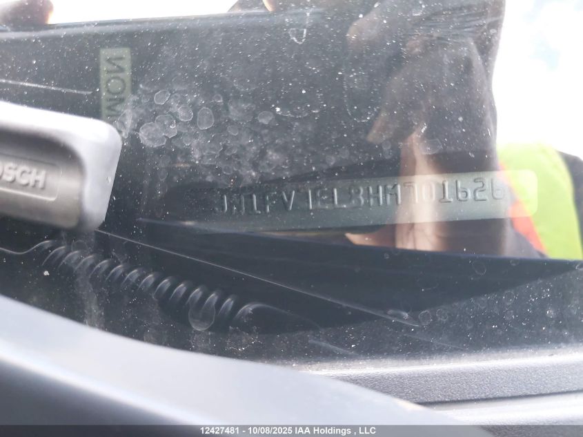 2017 Infiniti Q60 Red Sport 400 VIN: JN1FV7EL8HM701626 Lot: 12427481