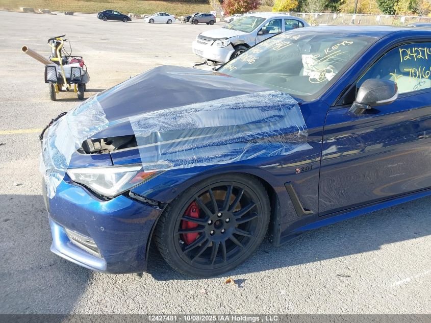 2017 Infiniti Q60 Red Sport 400 VIN: JN1FV7EL8HM701626 Lot: 12427481