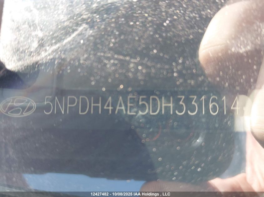 2013 Hyundai Elantra Gls/Limited VIN: 5NPDH4AE5DH331614 Lot: 12427482