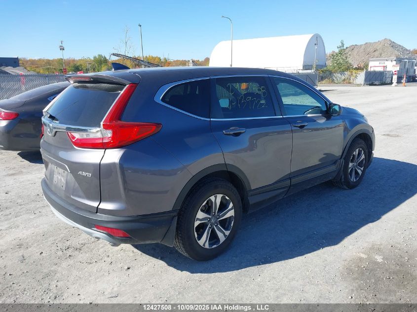 2017 Honda Cr-V Lx VIN: 2HKRW2H2XHH139722 Lot: 12427508