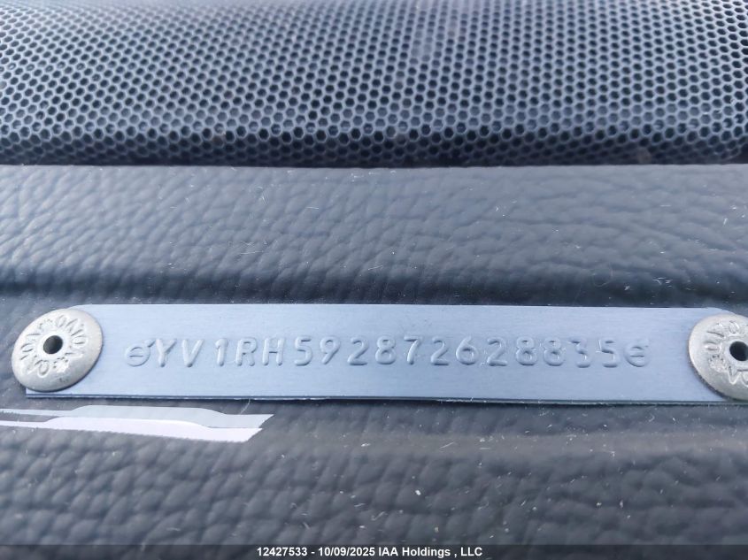 2007 Volvo S60 2.5T VIN: YV1RH592872628835 Lot: 12427533