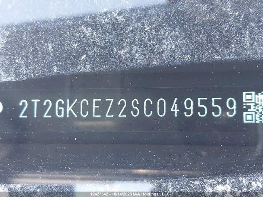 2025 Lexus Nx 350H 350H VIN: 2T2GKCEZ2SC049559 Lot: 12427542