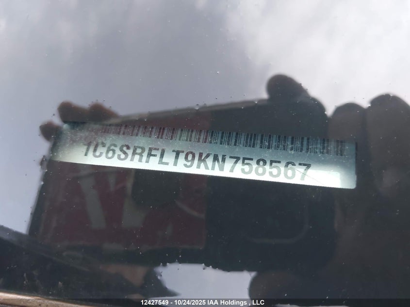 1C6SRFLT9KN758567 2019 RAM 1500 photo no. 19
