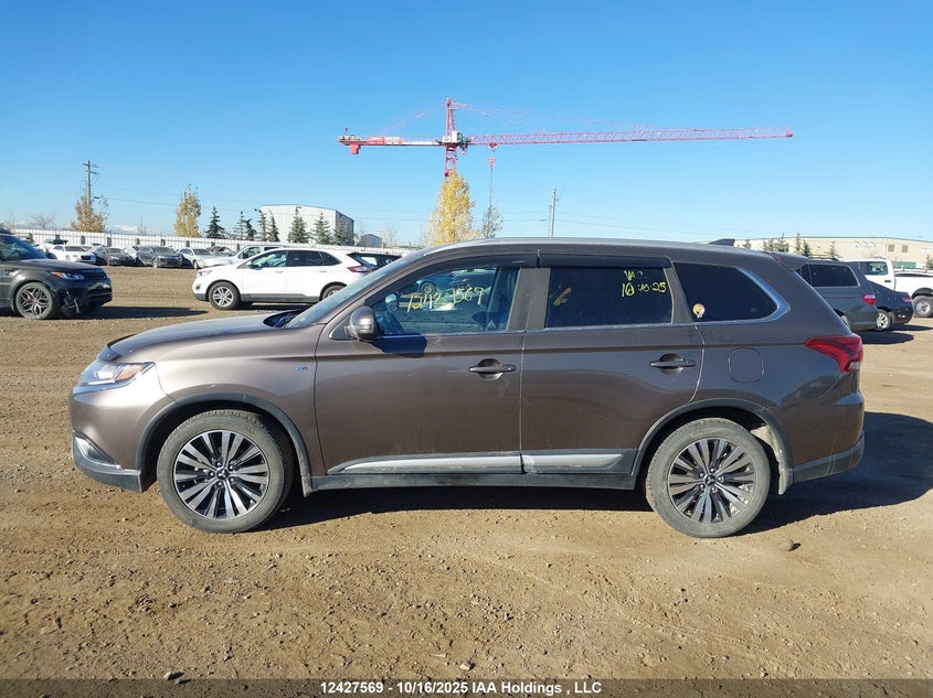 2019 Mitsubishi Outlander Gt VIN: JA4JZ4AX7KZ601217 Lot: 12427569