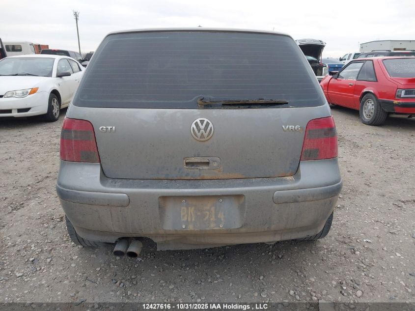 2003 Volkswagen Gti Vr6 VIN: 9BWDH61J134026016 Lot: 12427616