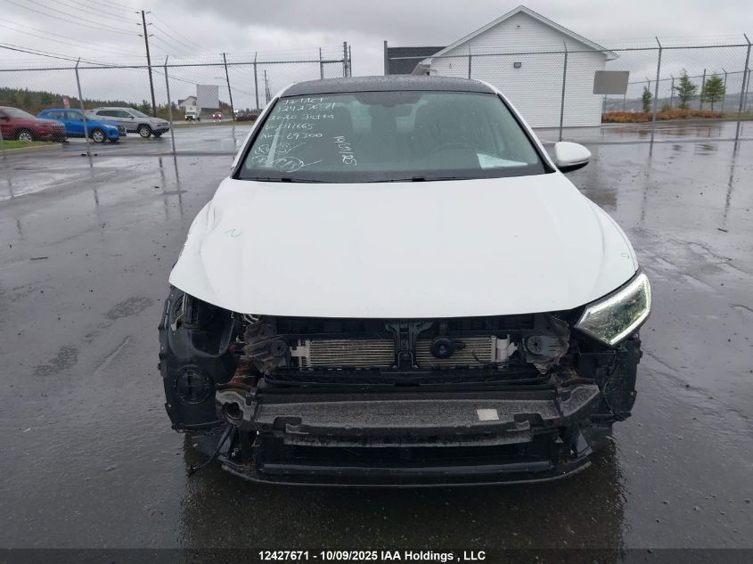 2020 Volkswagen Jetta Sel Premium VIN: 3VWGB7BU6LM011665 Lot: 12427671