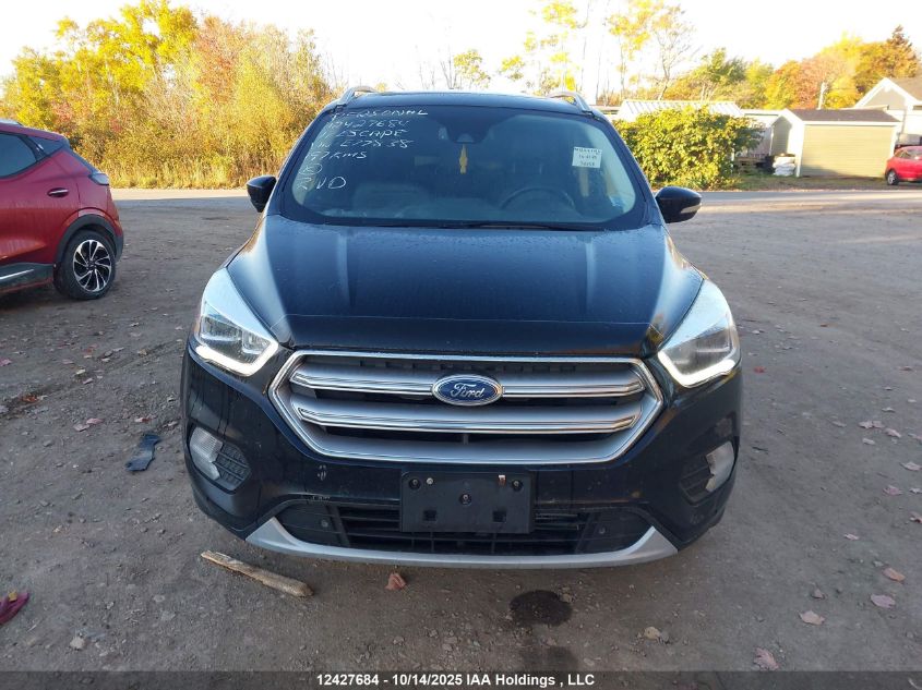 2017 Ford Escape Titanium VIN: 1FMCU9J92HUE77838 Lot: 12427684
