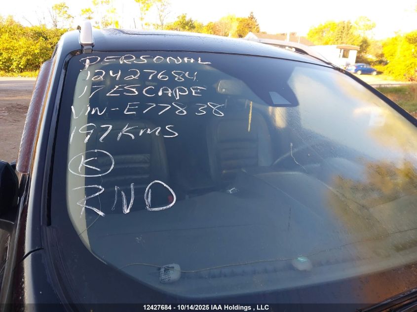 2017 Ford Escape Titanium VIN: 1FMCU9J92HUE77838 Lot: 12427684