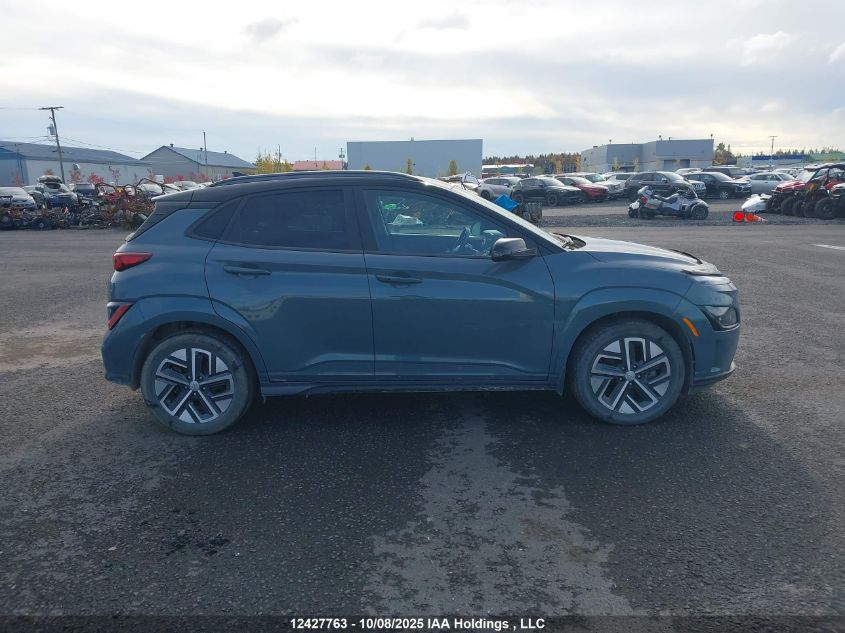 2022 Hyundai Kona Sel VIN: KM8K23AG8NU156332 Lot: 12427763