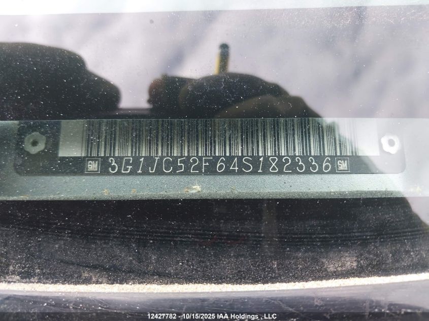 2004 Chevrolet Cavalier Vl/Vlx VIN: 3G1JC52F64S182336 Lot: 12427782