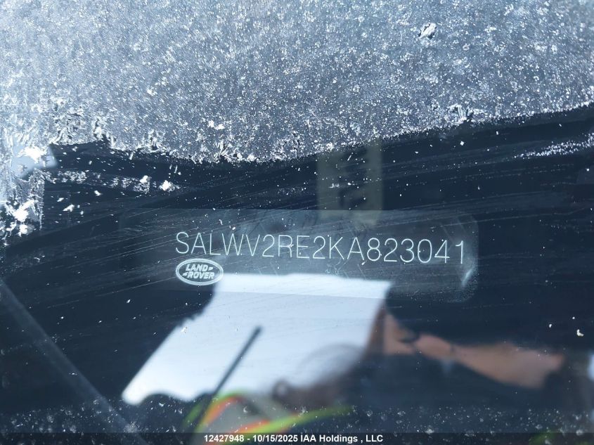2019 Land Rover Range Rover Sport Supercharged Autobiography VIN: SALWV2RE2KA823041 Lot: 12427948