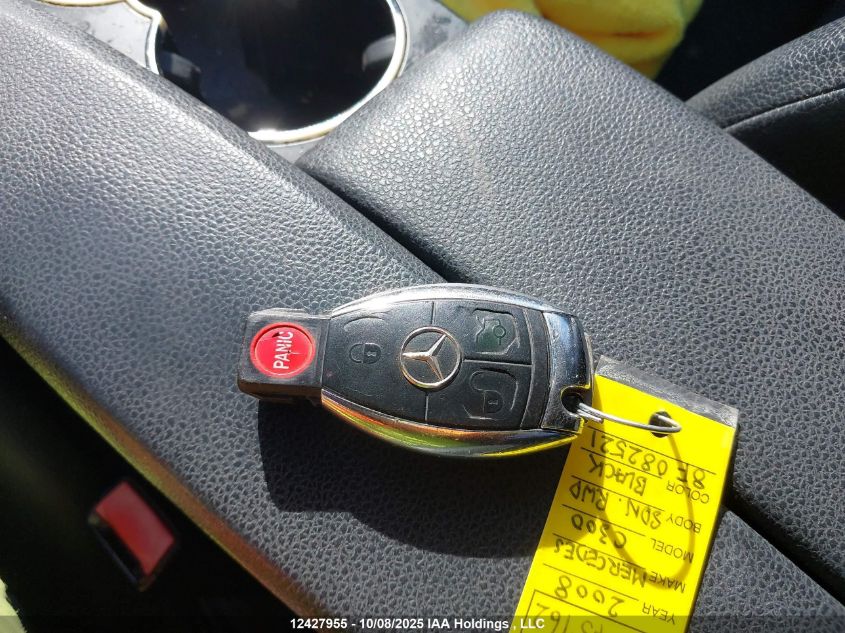 2008 Mercedes-Benz C 300 300 VIN: WDDGF54X78F082521 Lot: 12427955