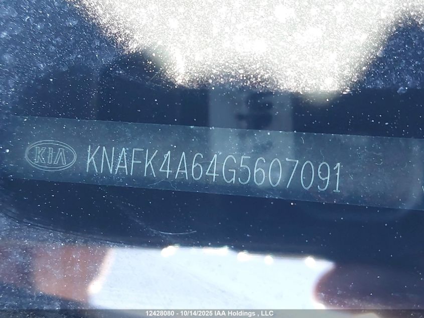 2016 Kia Forte Lx VIN: KNAFK4A64G5607091 Lot: 12428080