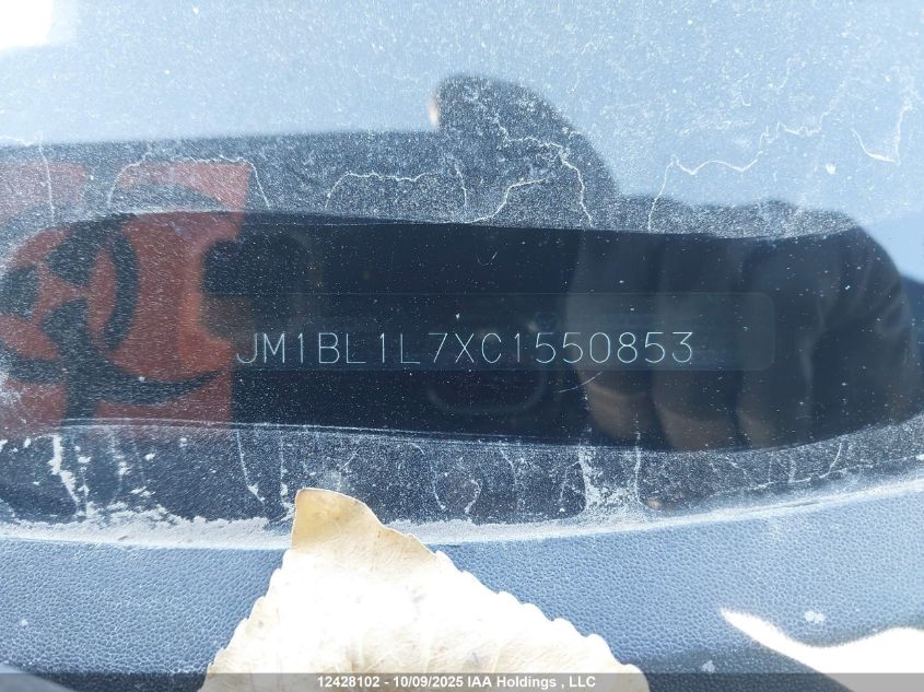 2012 Mazda Mazda3 Gs-Sky VIN: JM1BL1L7XC1550853 Lot: 12428102